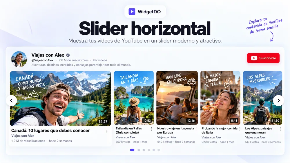 Slider horizontal